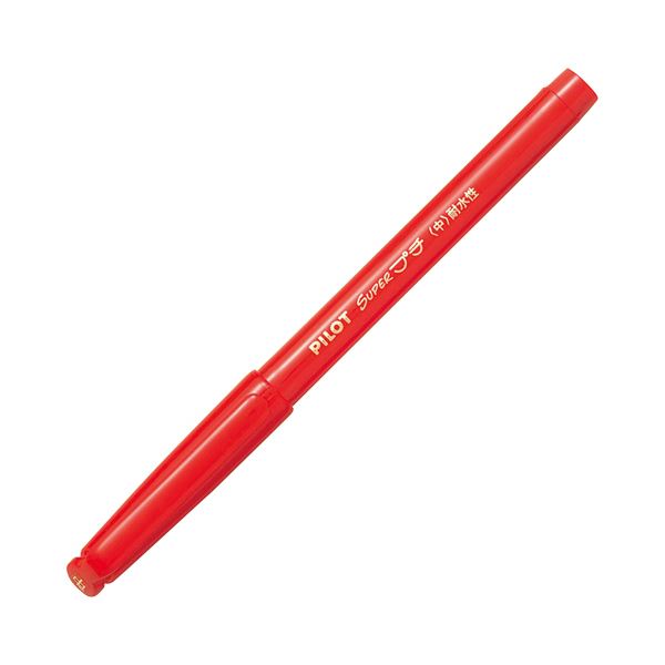 （まとめ） パイロット スーパープチ 中字 レッドSEG-10M-R 1セット（10本） (×10セット)