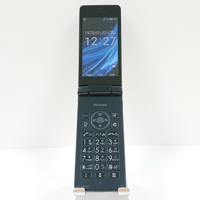 AQUOS ケータイ SH-02L ドコモ ブラック 送料無料 本体 c10859 【中古】