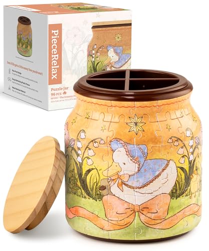 ピースリラックス() 96ピース 小物入れパズル【ブサかわいいアヒル】(10X10X11cm) プラ製 3D立体 プレゼント交換 ハロウィン パーティー 飾り[BB1050]