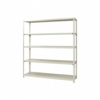 スチールラック　NC1800-21-5段 間口1800x奥行450x高さ2100mm　ホワイト