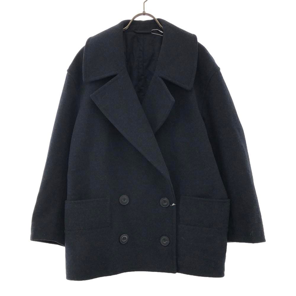 未使用 ショート コート S ブラック ダブルボタン タグ付き レディース