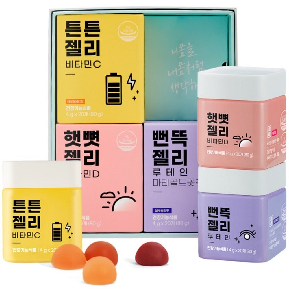 韓国ニーボディボディ栄養ゼリービタミンC 80g +ビタミンD 80g +ルテイン80gセット