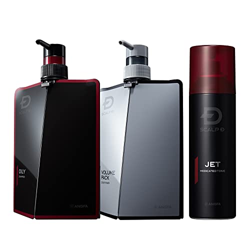 スカルプD シャンプー メンズ オイリー3点セット (シャンプー ＆ コンディショナー ＆ 育毛剤)