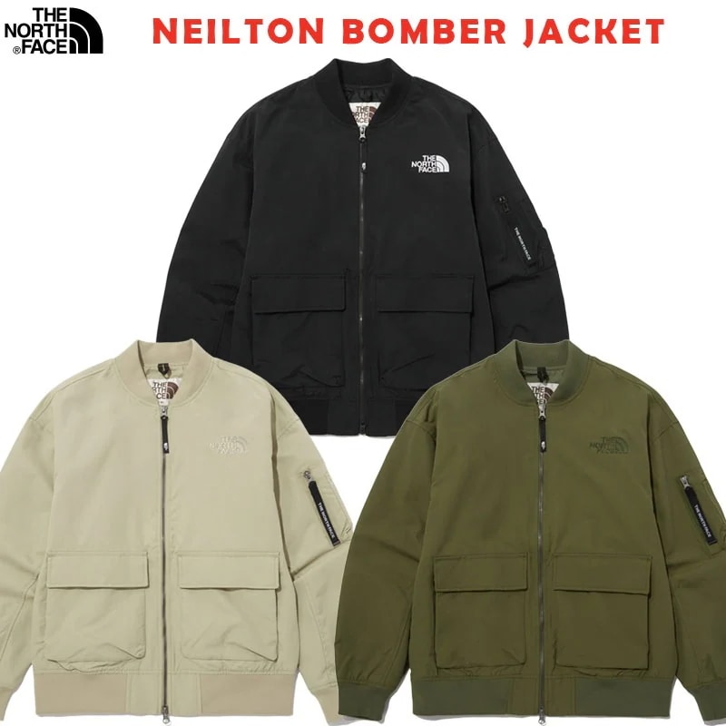 韓国正規品保証 関税負担なし NJ3BP12J NEILTON BOMBER JACKETデイリー 基本 着装 男子 女子 人気 韓国 ファッション 男女共用 アウトドア