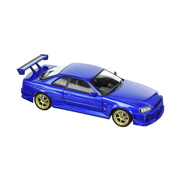 Greenlight Blue 1999 Nissan Skyline GT-R (R34) Bayside 1/18 19032， Echelle 並行輸入品