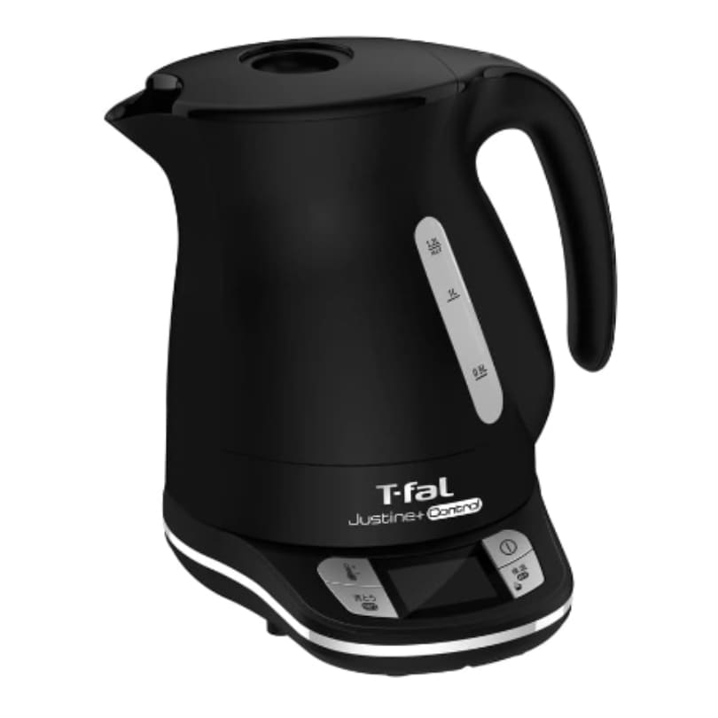 電気ケトル 1.2L 温度設定 7段階 ジャスティン コントロール ブラック