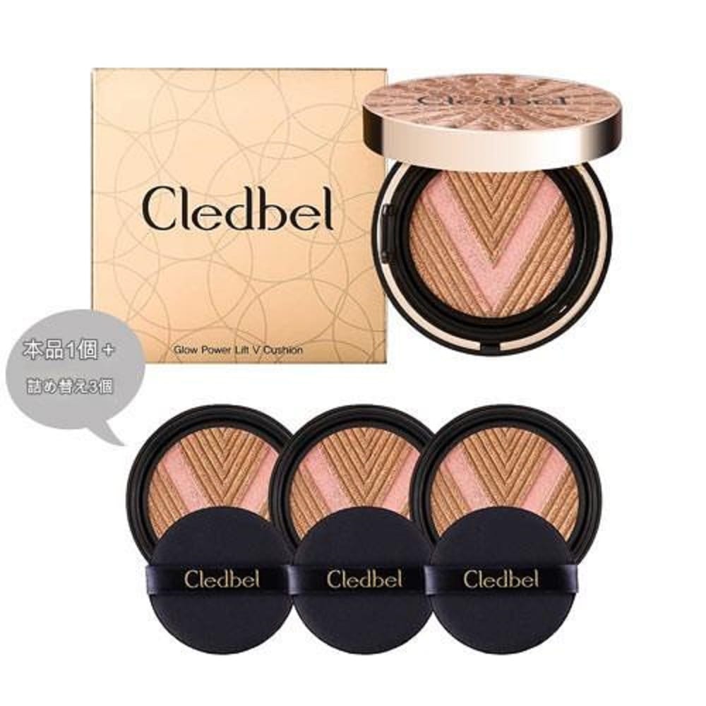 クレドベル グローパワーリフトVクッション-ローズゴールド（本品1個+詰め替え3個）- 21号/ 23号