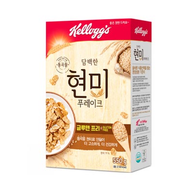 ケロッグ 淡泊な玄米フレークシリアル 550g x 3個