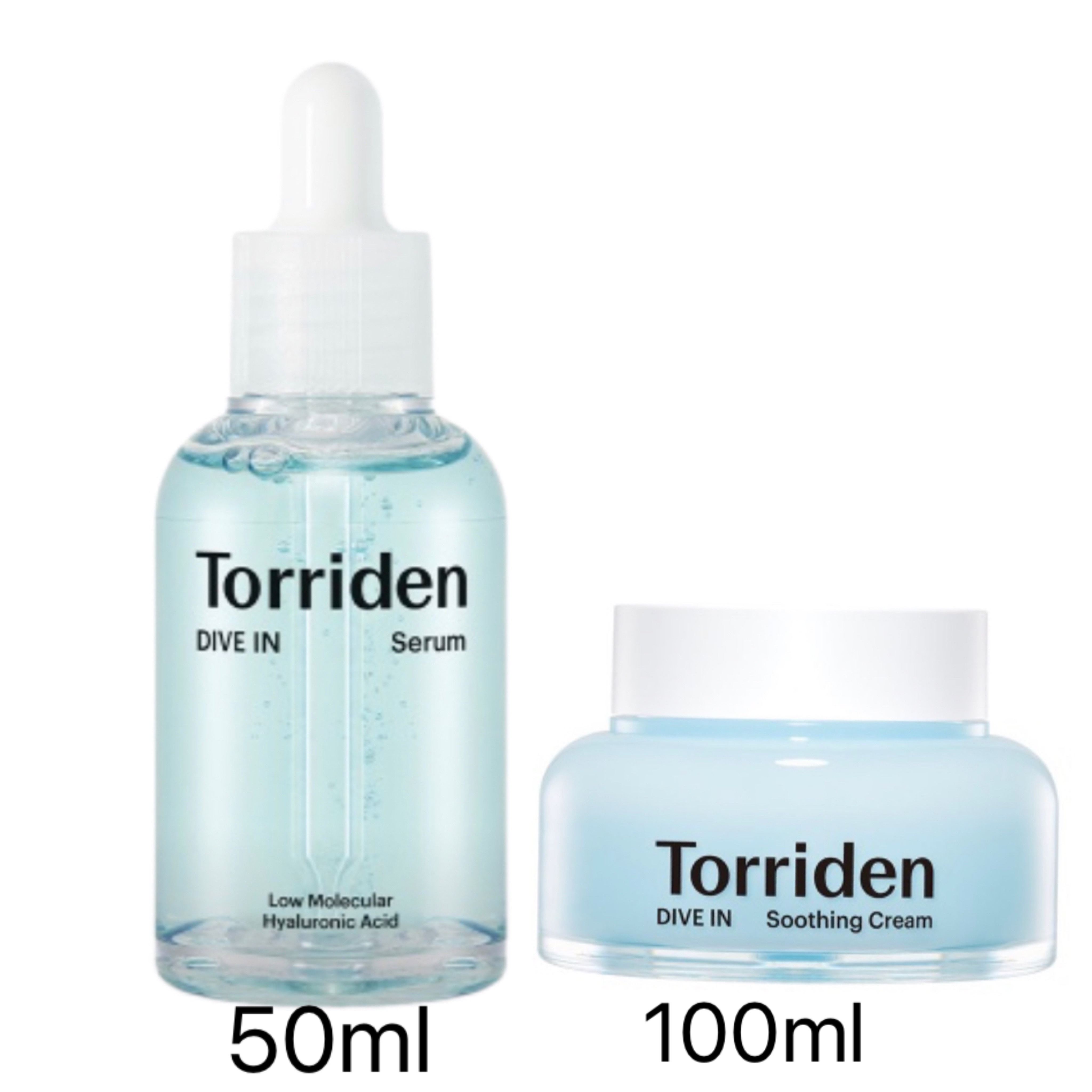 [2点セット]ダイブイン 低分子ヒアルロン酸セラム 50ml + スージングクリーム 100ml企画セット アンプル