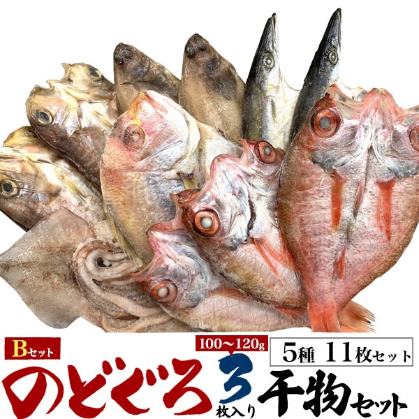干物セット（5種11枚） 干物セット お中元　お歳暮　贈り物　ギフト　アジ エテカレイ サバ レンコダイ 敬老の日 勤労感謝 父の日　母の日