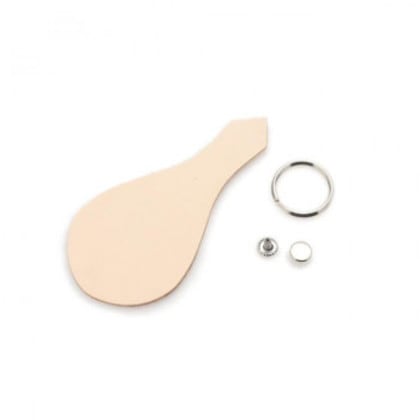 100ヶセット くつべら型キーホルダーキット 無地 Pkit027G