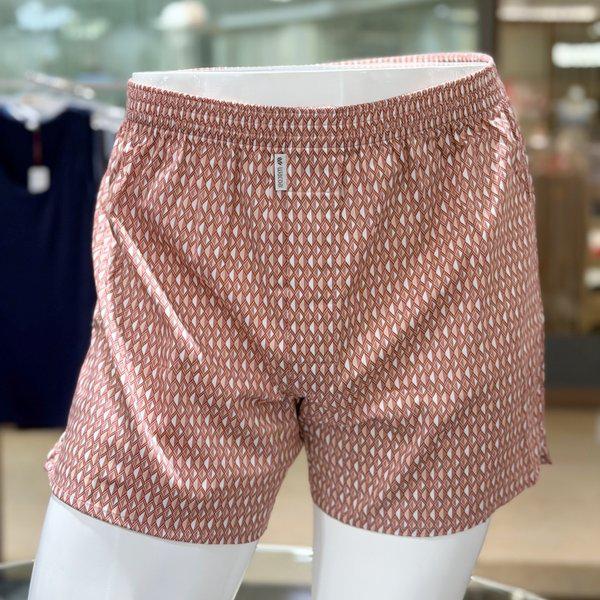 男性綿幾何学模様トランクス（WMPA413 BR）_s