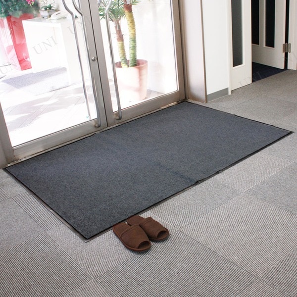 業務用 玄関マット (120×180cm グレー) 長方形 屋内用 防滑 ラバー加工 『Funderful』 (入口 エントランス) 10,127円