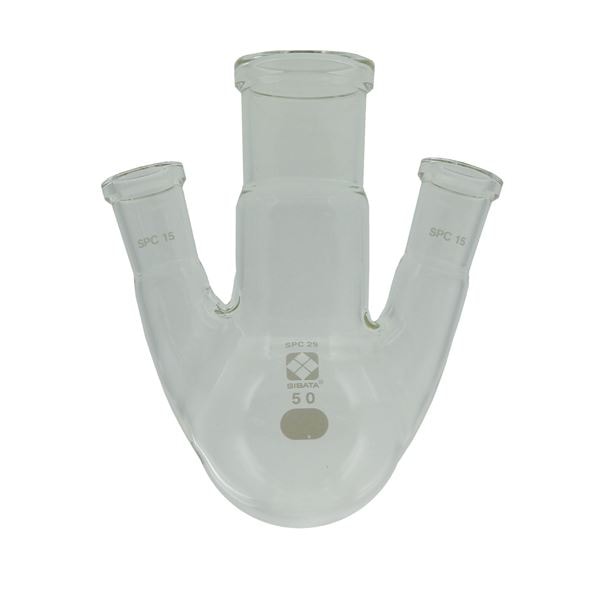(柴田科学)SPC三口丸底フラスコ 50mL 030170-1550