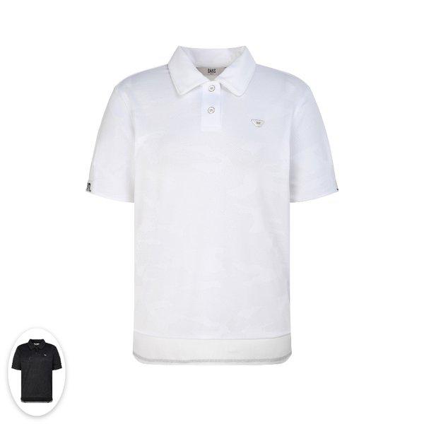 女性ジャカードブルゾン襟TシャツDNTS6B313