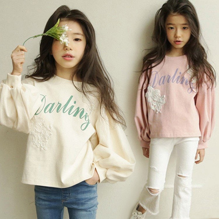 韓国子供服 子ども服 子供tシャツ 子供トップス 女の子 可愛い キッズtシャツ キッズウエア おし