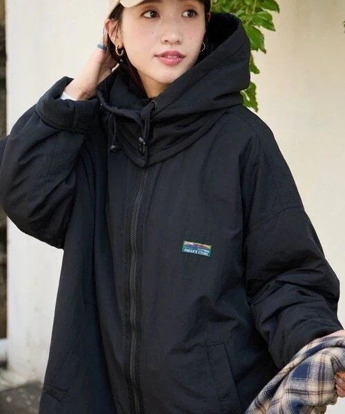 アウター 限定展開　FREAK S STORE OUTDOORS 裏フリースリバーシブルジャケット レディース