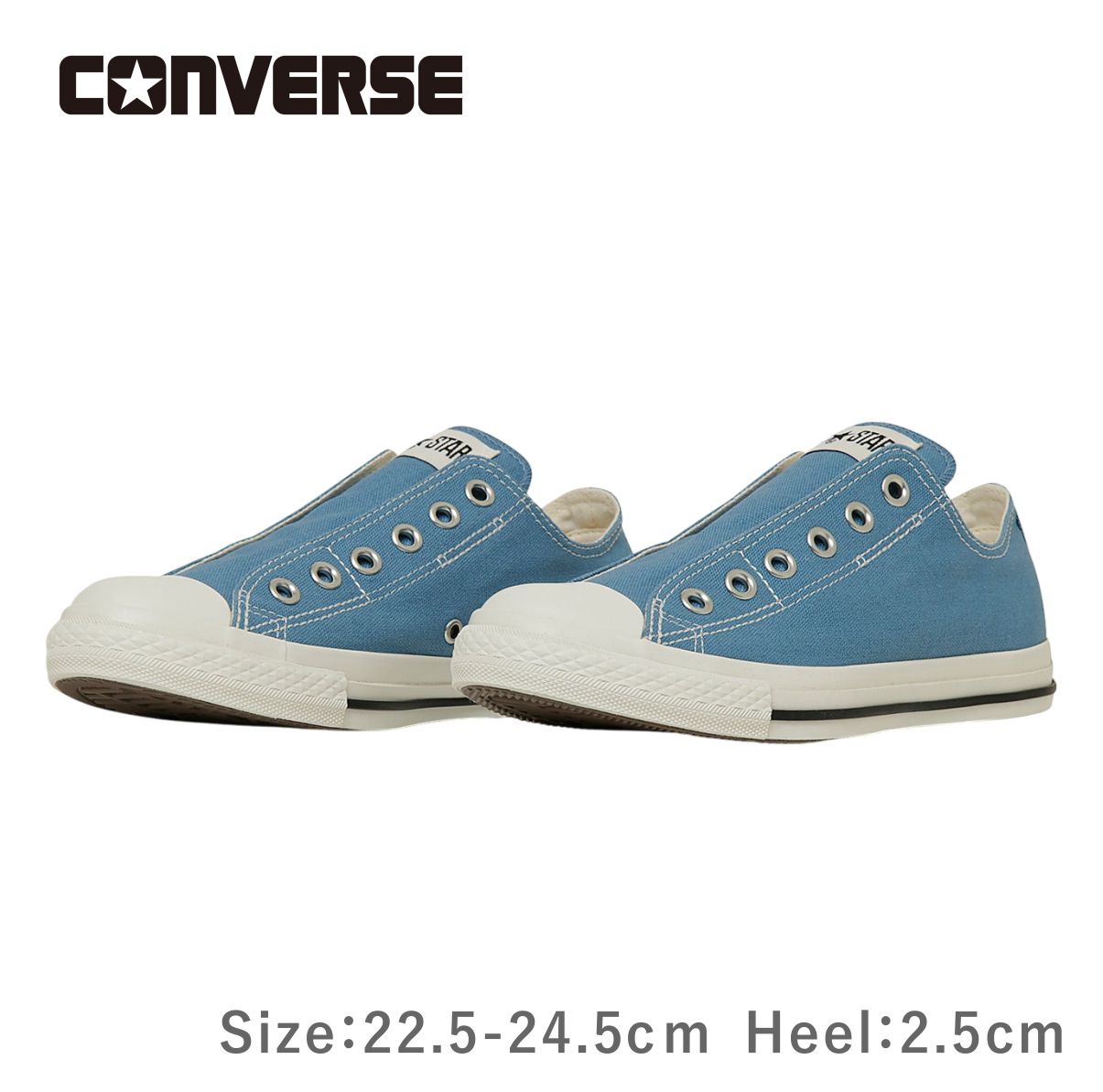 CONVERSE コンバース ALL STAR LP SLIP OX ダスティーブルー レディース スニーカー スリッポン 紐 靴