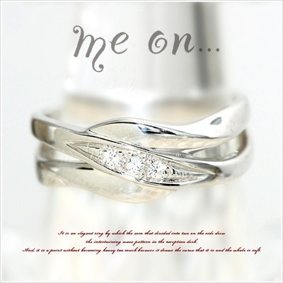 me on...浪間に咲いたうたかたの恋 Bubble love K10ホワイトゴールドダイヤモンドピンキーリング お届けまで２３週間程度 29,585円