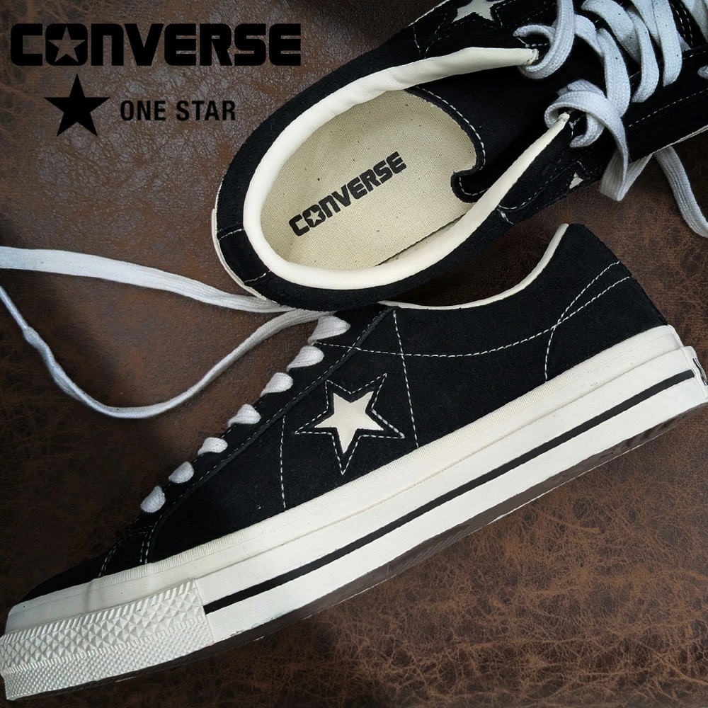 コンバース CONVERSE ワンスター スエード メンズ シューズ ローカット スニーカー ブラック ONE STAR SUEDE【35200860】