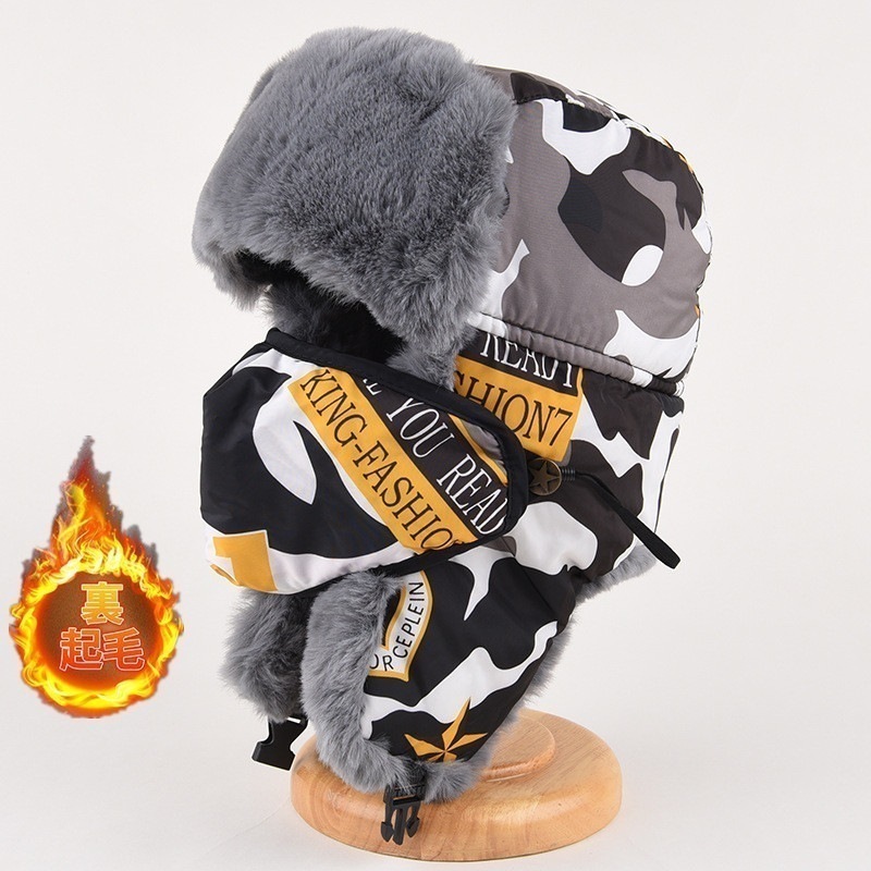 飛行帽ロシア帽子キャップ裏起毛トラッパー耳あて付き帽子アビエーター防風防寒秋冬レディースメンズ