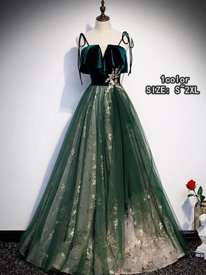 パーディードレス ウエディングドレス カラードレス Aラインドレス 演奏会 Long dress ロング丈ドレス 大きいサイズ プリンセスドレス 二次会 花嫁 結婚式 成人式 謝恩会 発表会 卒業式