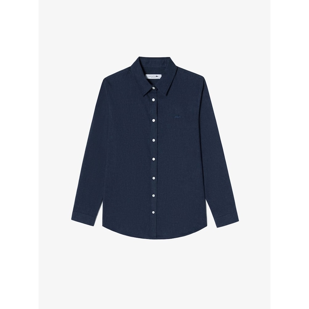 ラコステ女性用起毛コットンシャツ CF318E-54N HDE Q2NCF318E-54NHDE