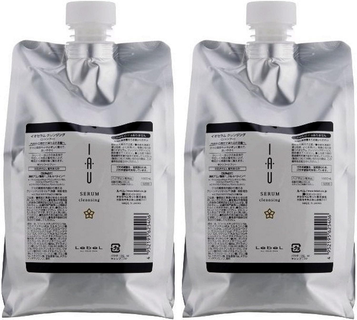 ルベル イオ セラム クレンジング シャンプー 1000mL ×2個セット 詰め替え用 業務用 Lebel iau SERUM