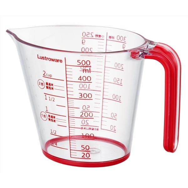 （まとめ） メジャーカップ/計量カップ [500ml] 楕円形状 キッチン用品 [x60個セット]