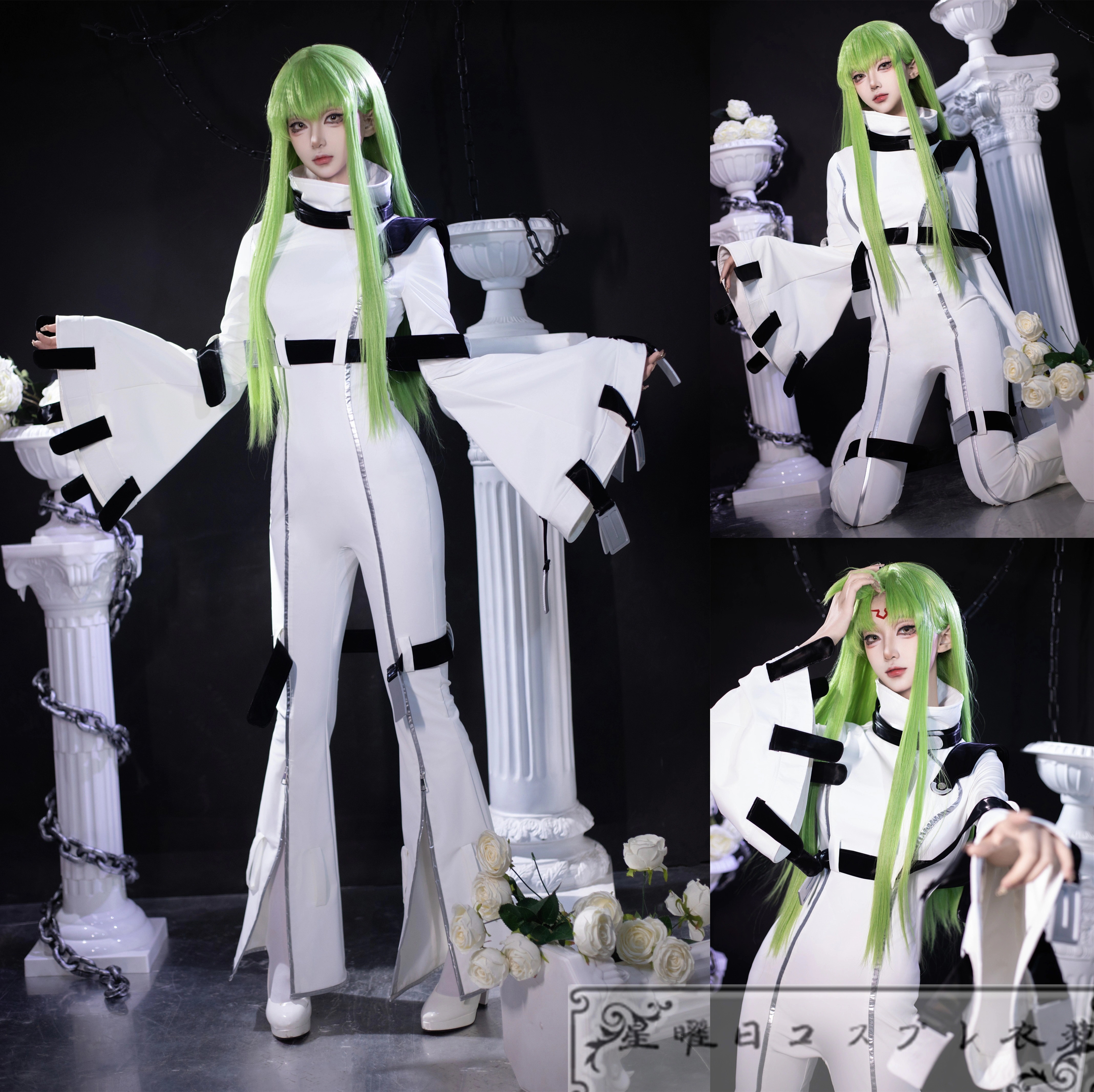 『一部在庫あり』 コードギアス 反逆のルルーシュ C.C.（シーツー） 拘束衣 コスプレ衣装 コスチューム 『PU生地』