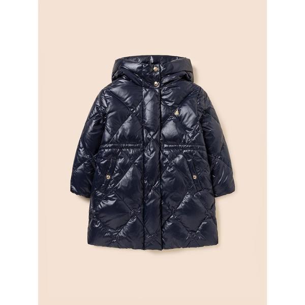 女児用軽量ロングダウンパディング ネイビー