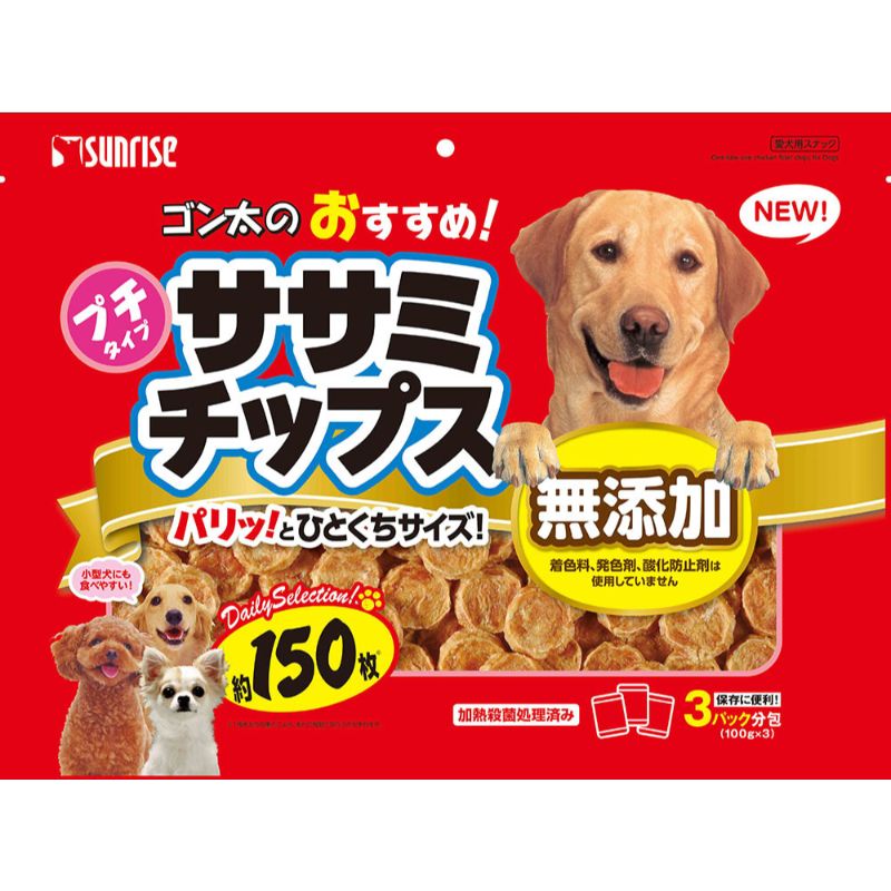 （まとめ買い）ゴン太のおすすめササミチップス 300g（約150枚） 犬用おやつ [x3]