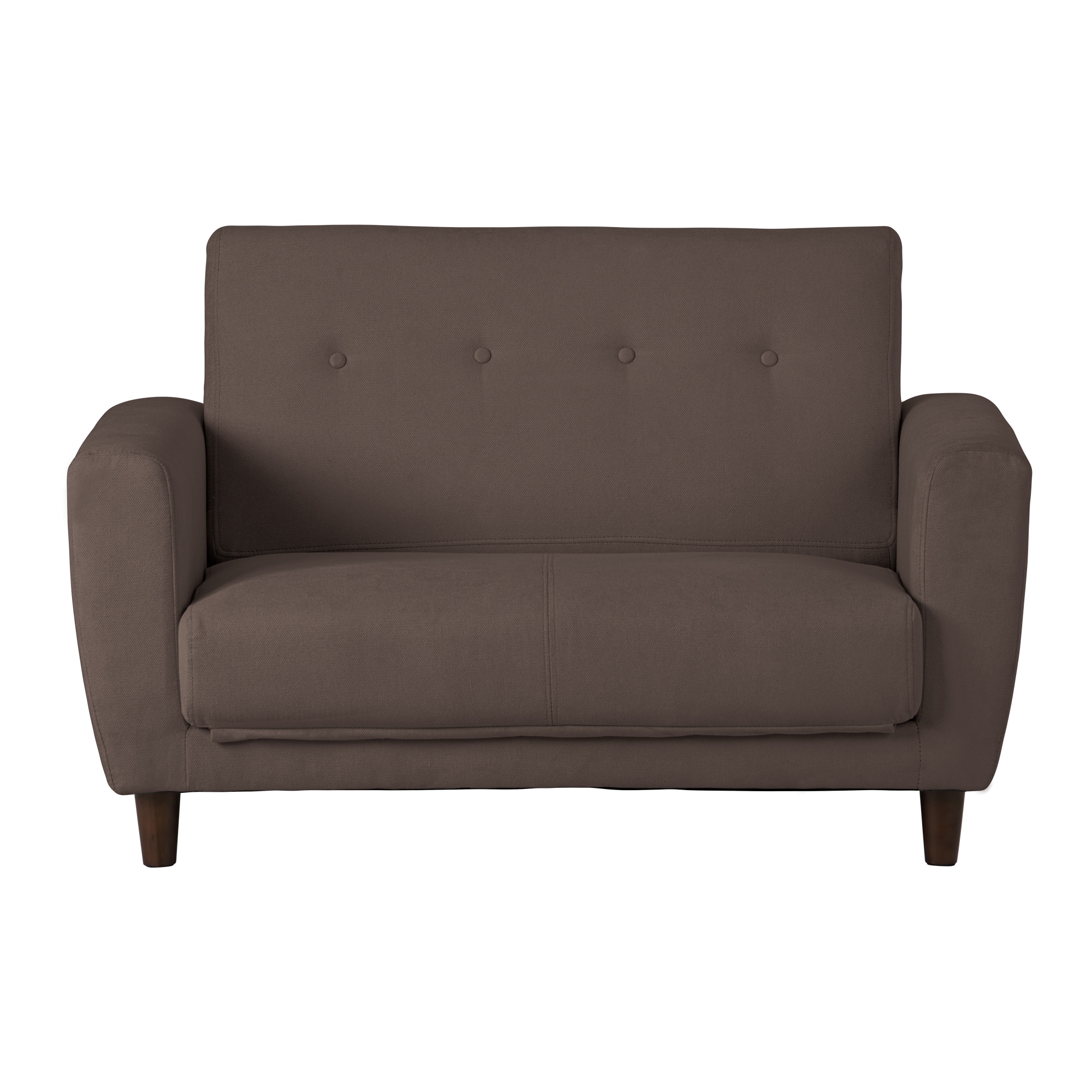 Brownソファーベッド 2人掛け 脚付き ソファベッド 3way 折りたたみ コンパクト Brown