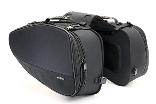タナックス (TANAX) バイク用 マルチフィットサイドバッグL モトフィズ(MOTOFIZZ) ブラック MFK-187(可変容量38-56L)
