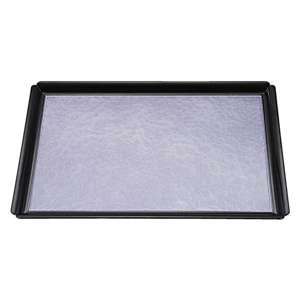 尺5木瓜長角盆 紫雲SL裏黒塗