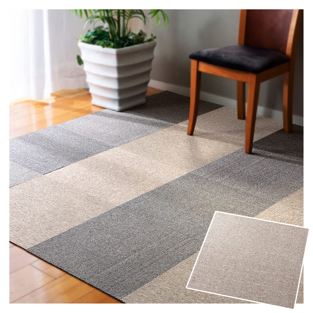 【20個セット】アイリスプラザ タイルカーペット ベージュ 50×50 TKP-PP50 6,746円