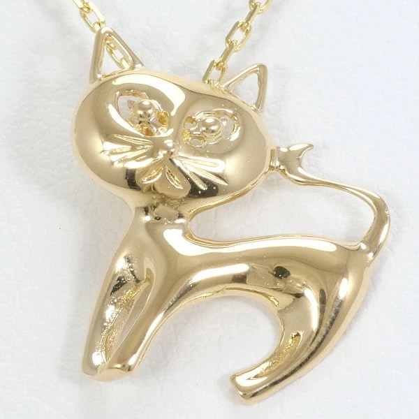 K18 18金 YG イエローゴールド ネックレス 総重量約2.4g 約40cm ジュエリー 中古