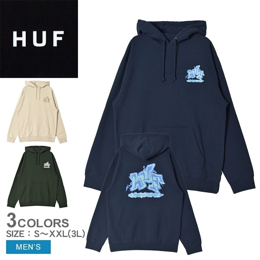 PRODUCTIONS P／O HOODIE PF00686 メンズ ウェア トップス プルオーバーパーカー 裏起毛 スウェット フーディー スエット スケーター スケボー 長袖
