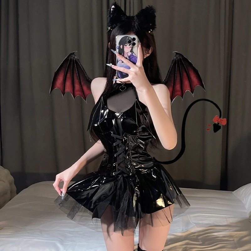 【3枚ご購入で200 OFF！】小悪魔明るい面漆皮バンド役を演じて せいふくスカート せいふくレディースを演じます