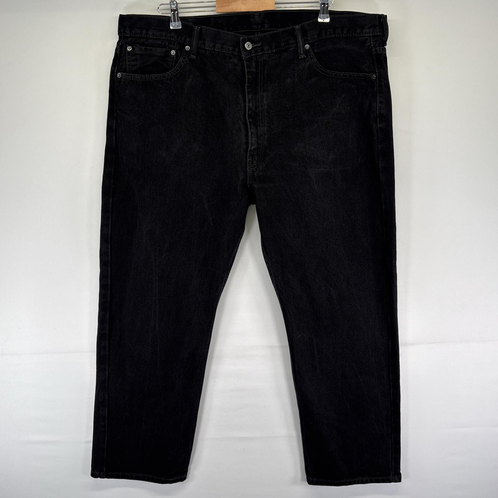 古着 デニムパンツ ブラックデニム 505 ジーンズ ジーパン 色落ち ヒゲ w44 L29 ブラック メンズ