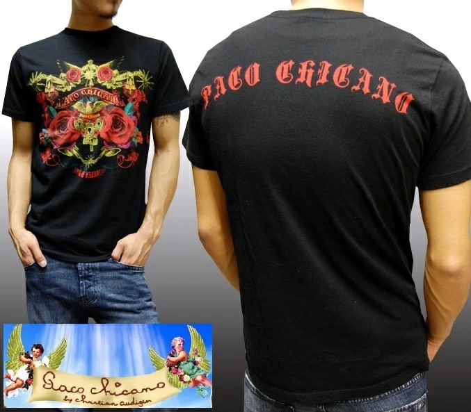セール パコ チカーノ メンズ Tシャツ ブラック Paco Chicano GANG OF PARADISE トップス インポート LAセレブ ファッション ハリウッド セレブ カジュアル スト