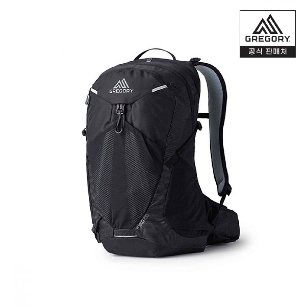 (Gregory) Gregory Miko 20-オプティックブラックハイキングバッグトレーリングデイハイク