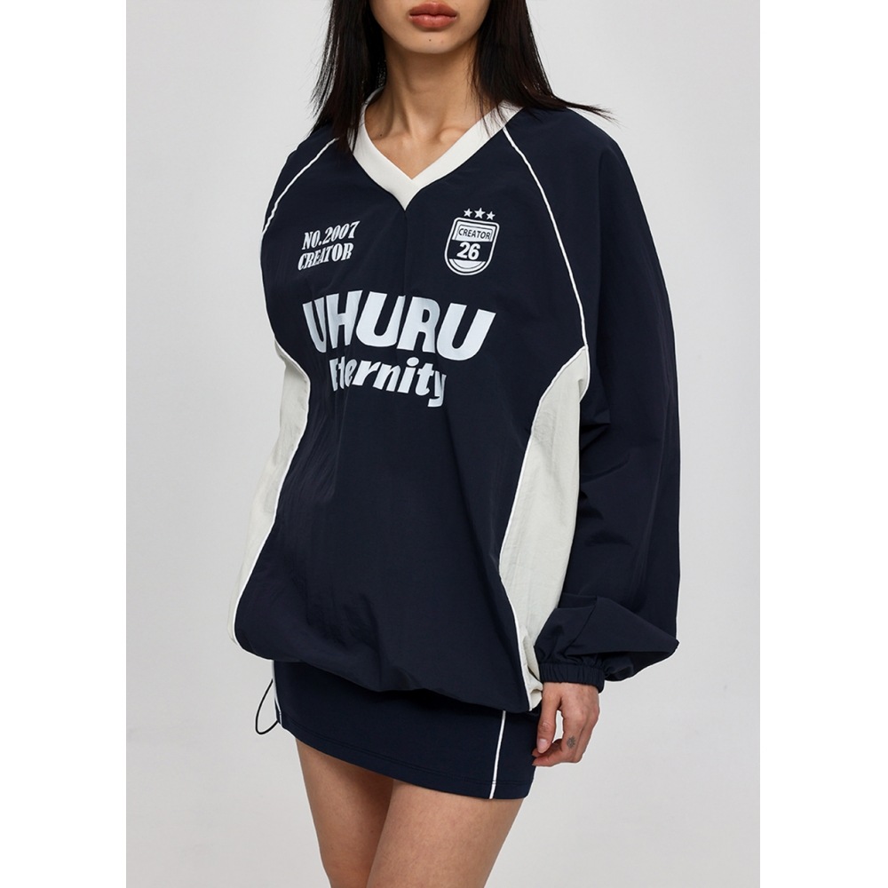 ブラックアップ [1000部販売] [MADE] アンダーソンプリントナイロンスウェットシャツ