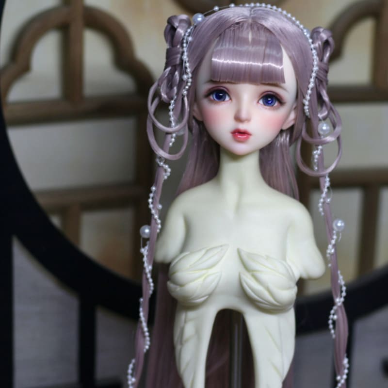 3色 BJDドールウィッグ 古風スタイル アレンジ SD/小顔SD/MSDサイズ人形時代風ウィッグ