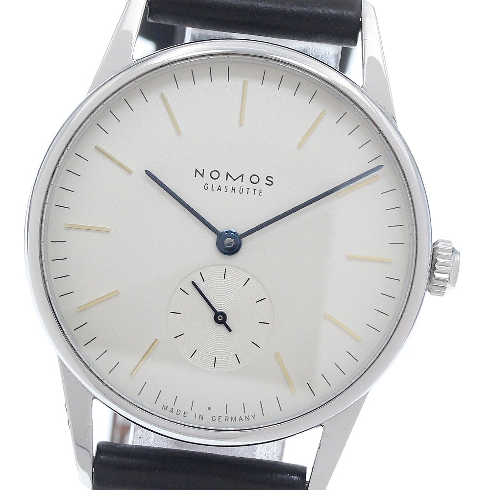 ノモス NOMOS ORIA3GW2 オリオン35 スモールセコンド 手巻き メンズ _948670【中古】