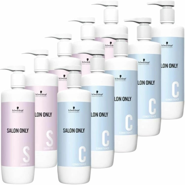 各5本セット シュワルツコフ サロンオンリー シャンプー 1000ml +コンディショナー 1000ml 各5本ずつ 業務用シャンプー 業務用コンディショナー シリコン除去 毛髪補修 高純度ヒアルロン