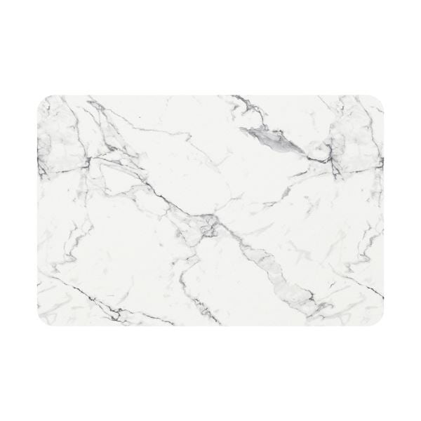 （まとめ） ヨコズナクリエーション珪藻土入りソフトバスマット 大理石 1個 5セット