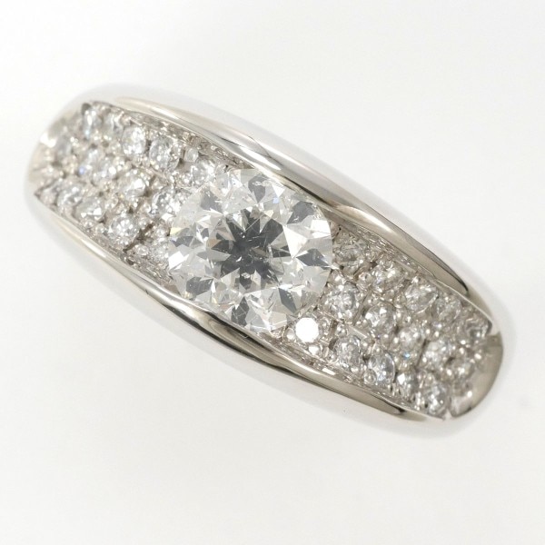 PT900 プラチナ リング 指輪 11号 ダイヤ 1.005 0.36 鑑定書 ジュエリー 中古