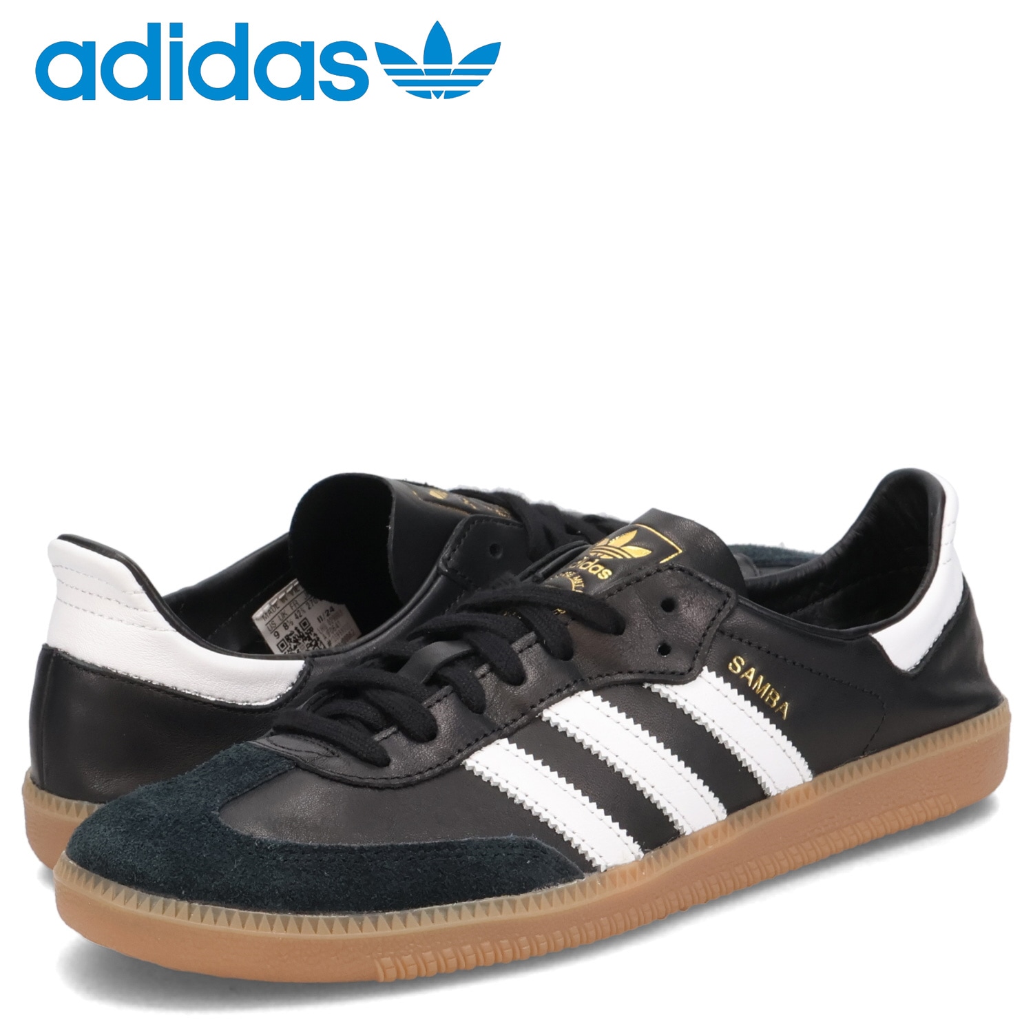 サンバ デコン スニーカー メンズ ブラック 黒 IF0641