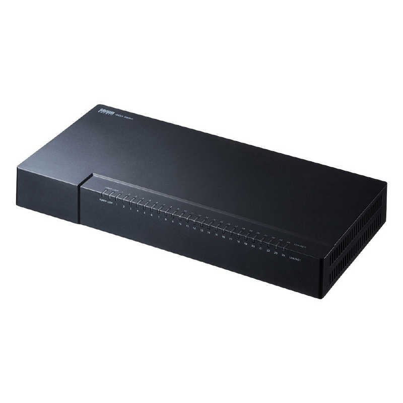 サンワサプライ　スイッチングハブ[24ポート /Giga対応]　LAN-GIGAP2402BK